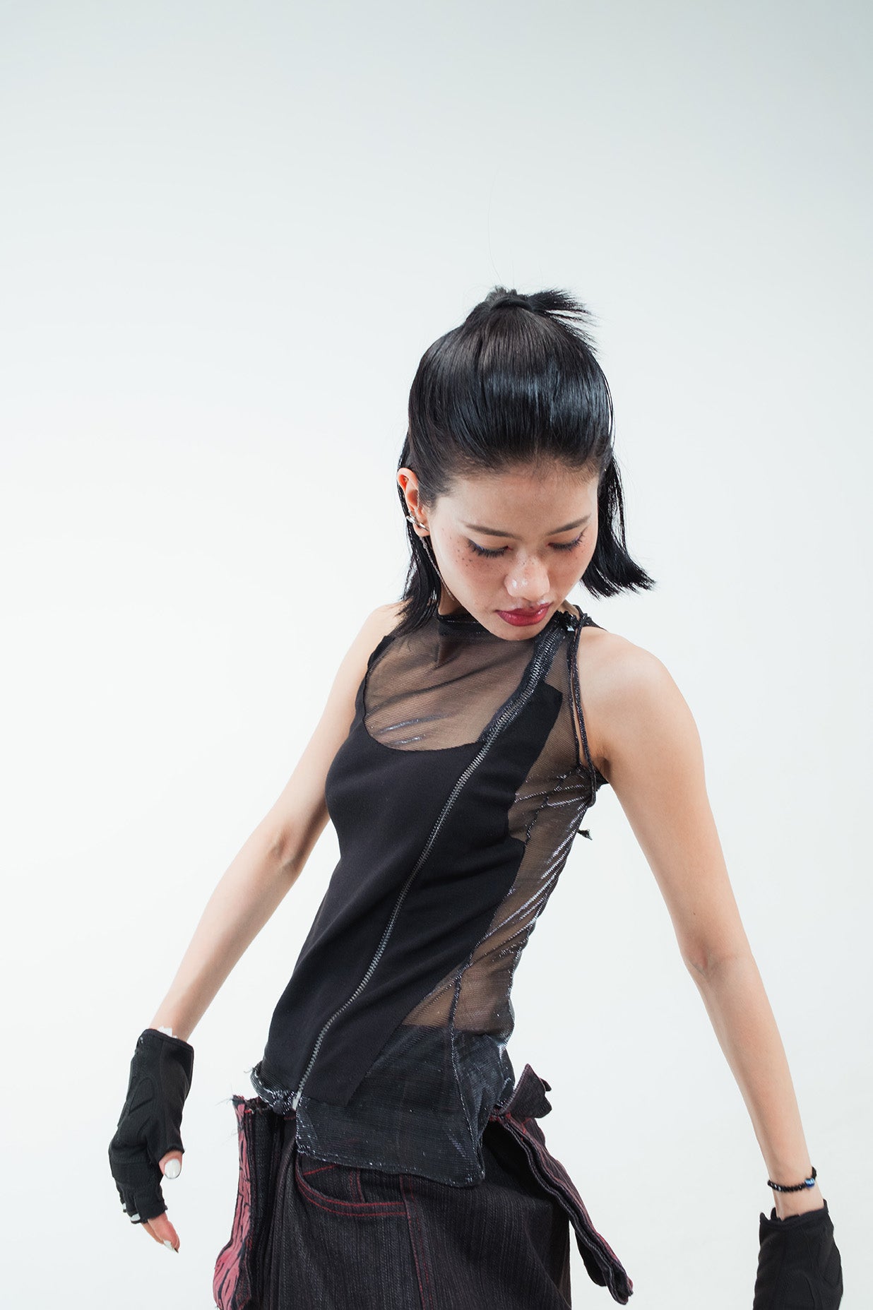 Bareframe (still a snack) sheer tank