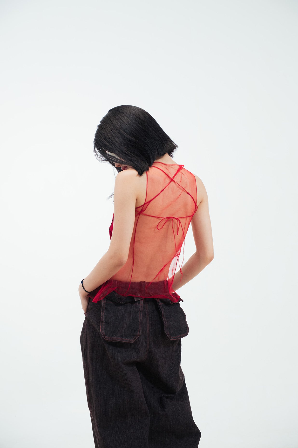 Bareframe (still a snack) sheer tank