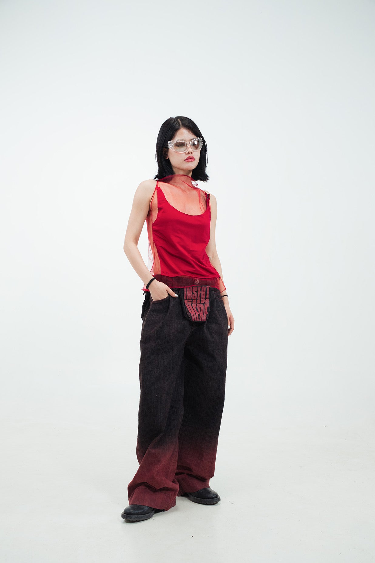 Bareframe (still a snack) sheer tank