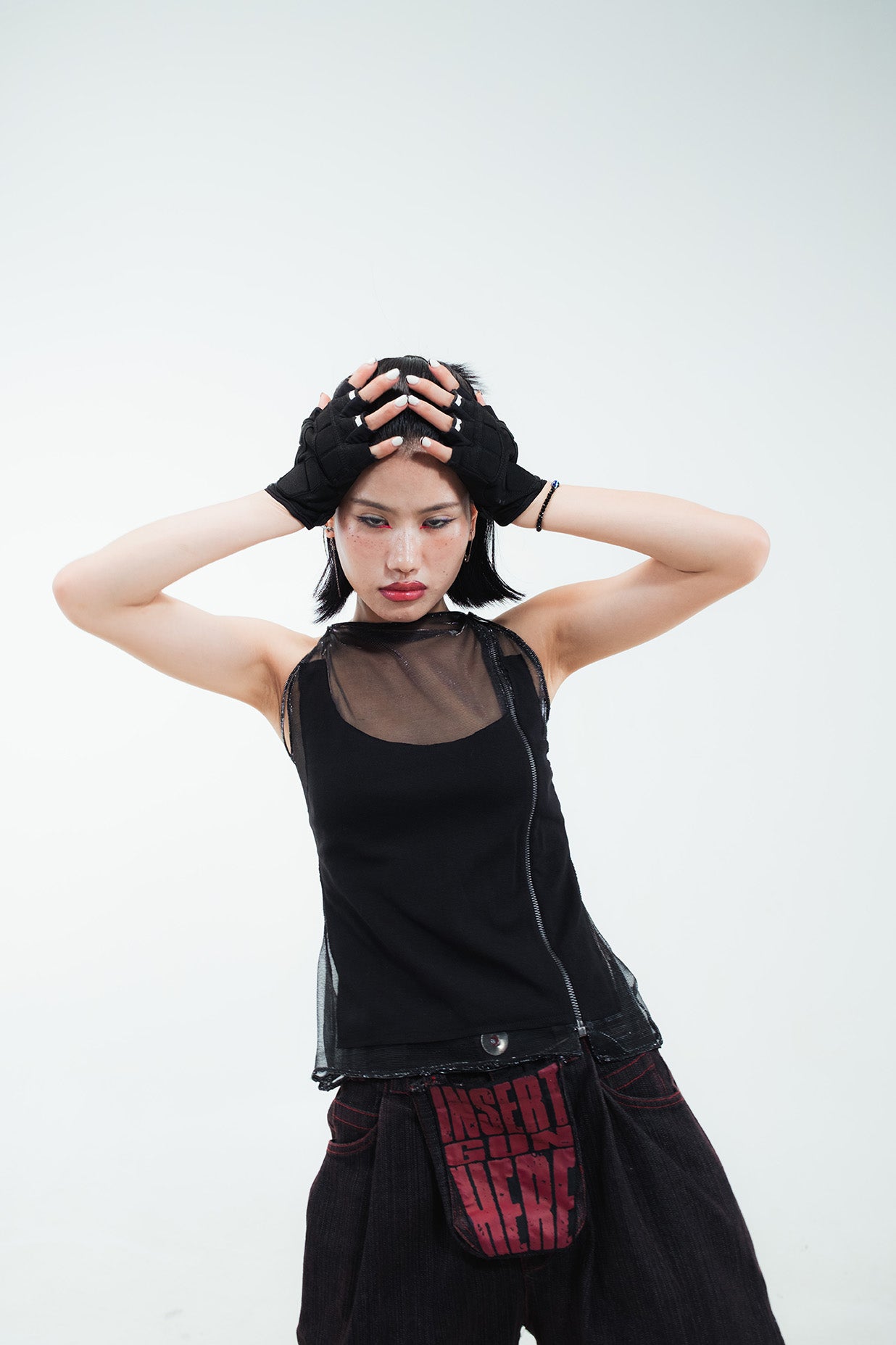 Bareframe (still a snack) sheer tank