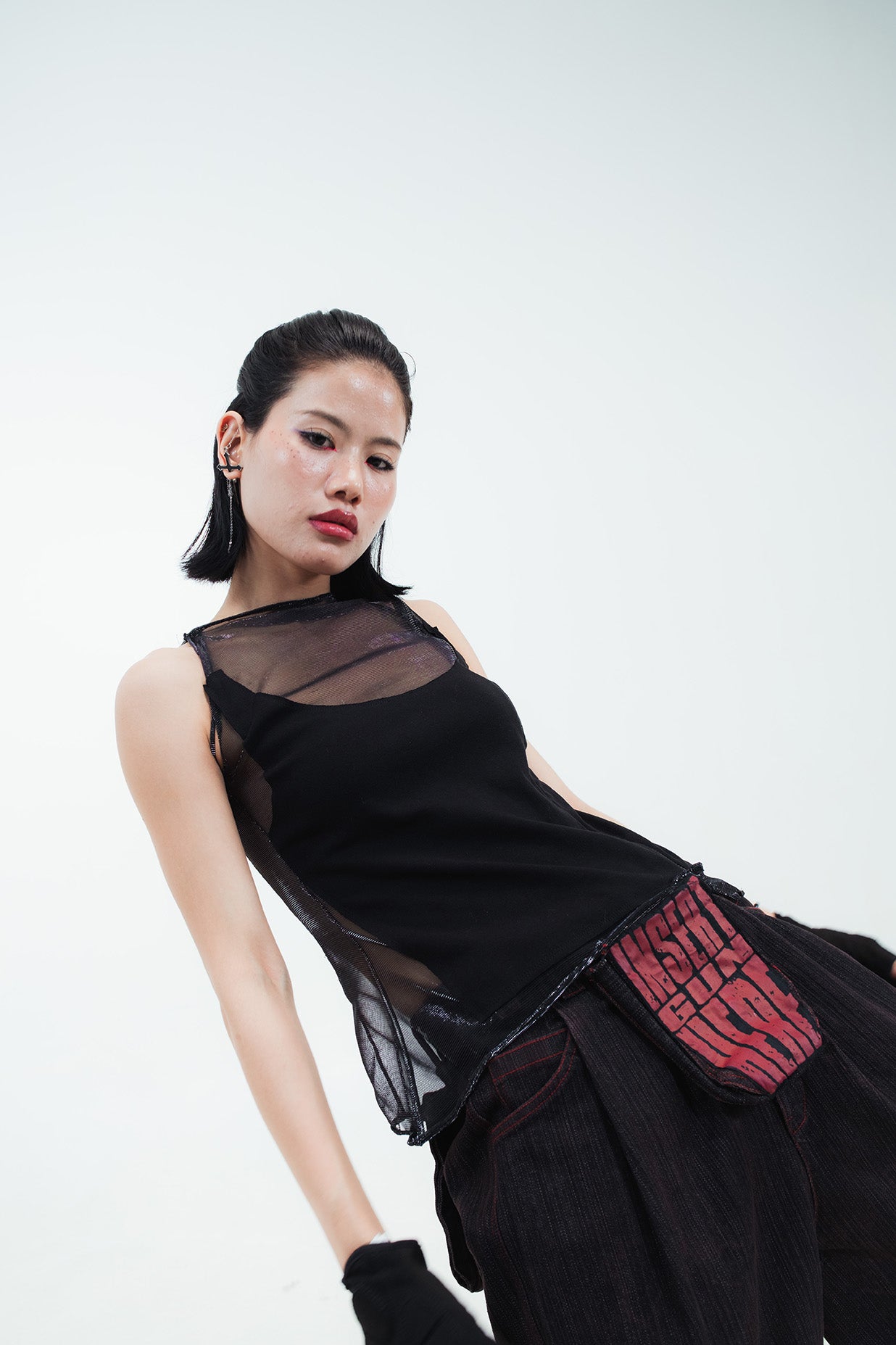Bareframe (still a snack) sheer tank