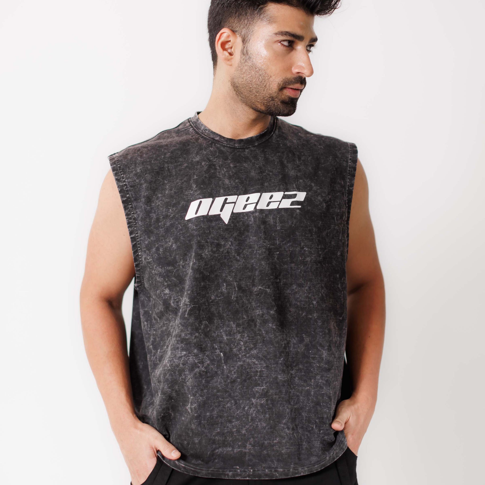 Charcoal Logo Tank