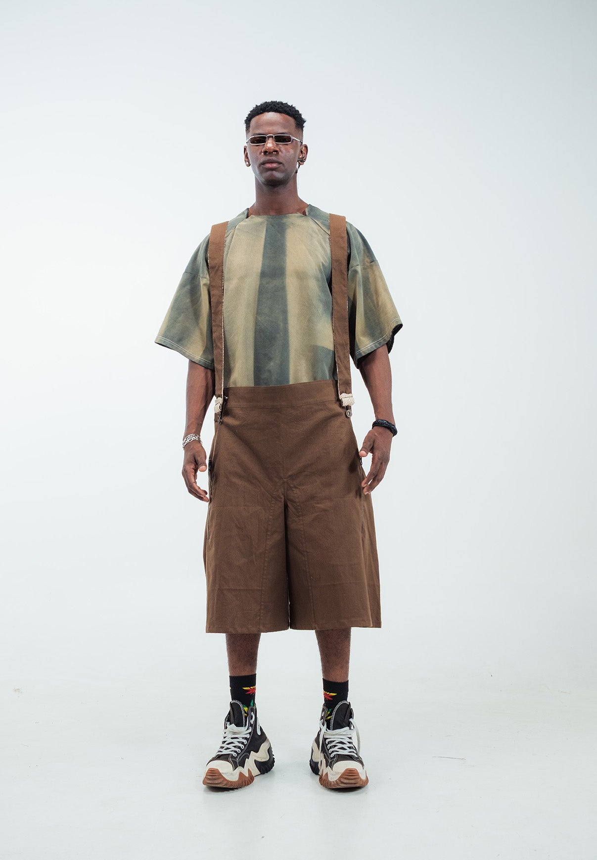 Rustfeeder suspender shorts