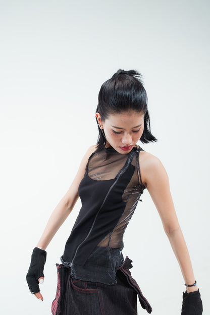 Bareframe (still a snack) sheer tank