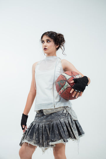 Bareframe (still a snack) sheer tank