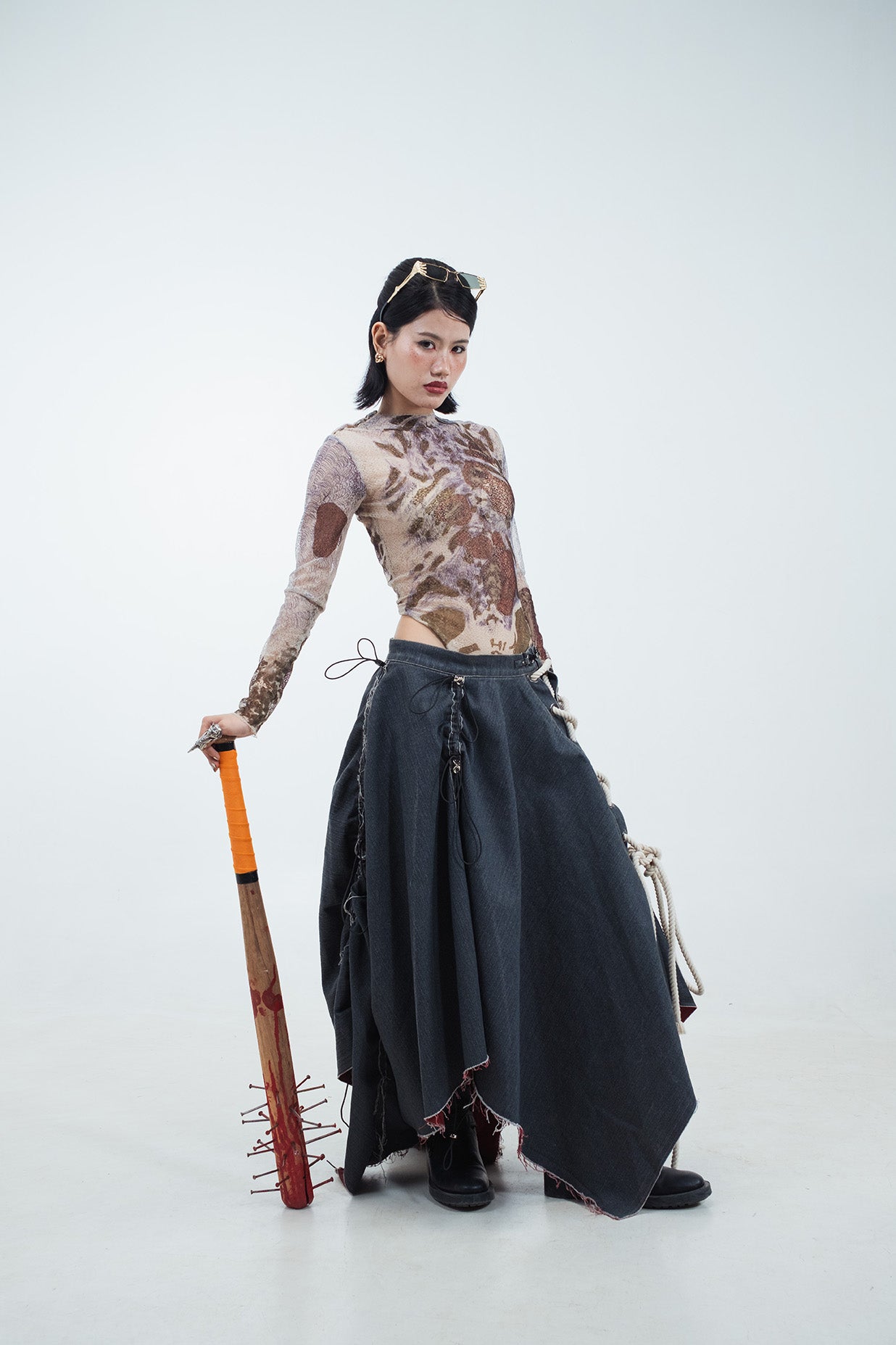 Nakli flesh asli drip [Autopsy Chic] Bodysuit