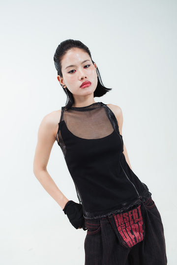 Bareframe (still a snack) sheer tank