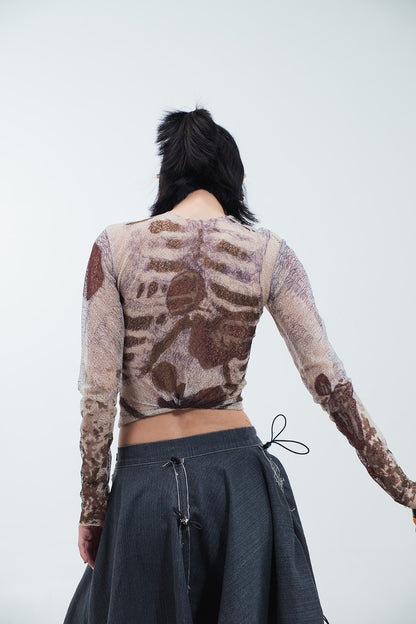 Nakli flesh asli drip [Autopsy Chic] Bodysuit