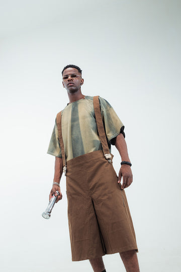 Rustfeeder suspender shorts